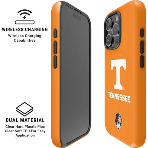 University of Tennessee-Knoxville T Logo on Orange iPhone 16 Pro Max Magsafe Impact Case